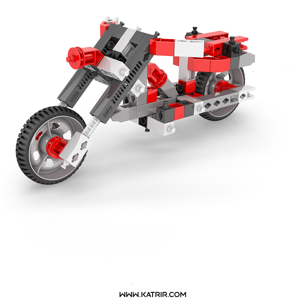 اسباب بازی ساختنی انجینو ( Engino ) مدل اینونتور  ( inventor )  موتورسیکلت 16 مدلی - کد 1632