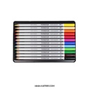 مداد آبرنگی 12 رنگ استدلر ( Staedtler ) مدل کارات ( Karat ) - کد M12-125