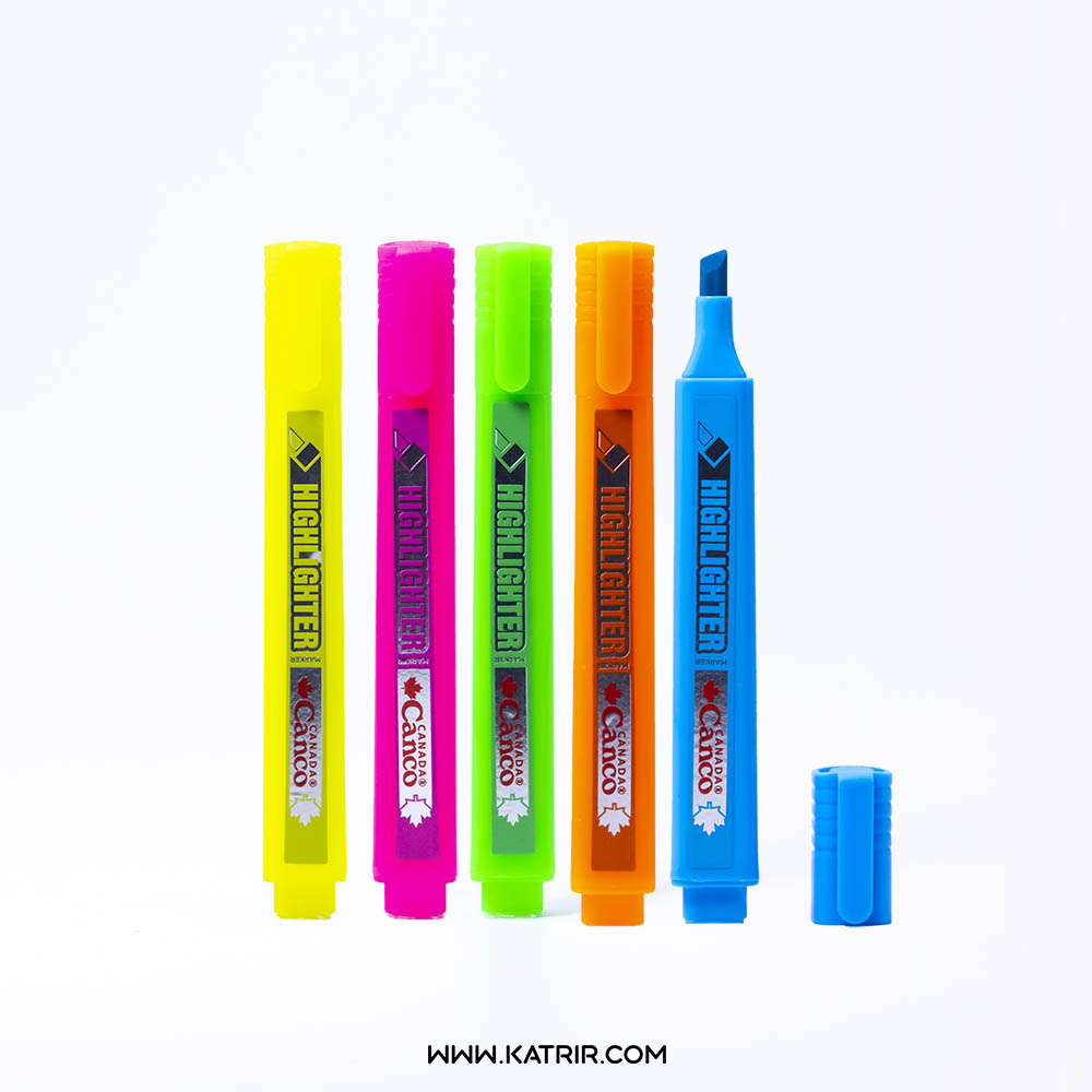 ماژیک علامت گذار کنکو ( Canco ) مدل هایلایتر ( Highlighter ) - بسته 5 عددی