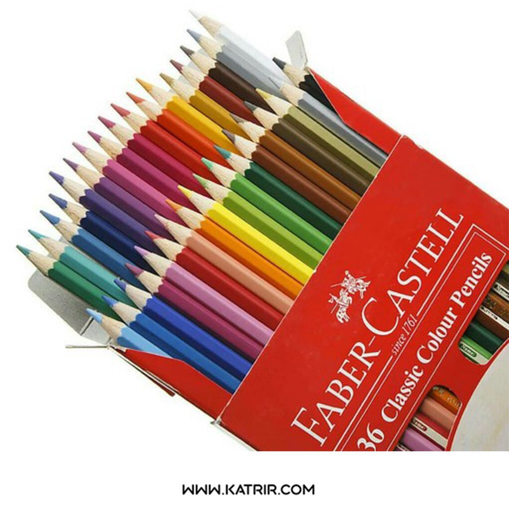 مداد رنگی 36 رنگ فابر کاستل ( Faber Castell ) جعبه مقوایی - کد 115856