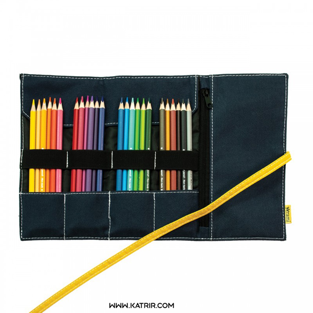 مداد رنگی آرامی ( Arami ) مدل داما 24 رنگ ، با جامدادی پارچه ای