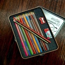مداد رنگی کلیپس ( Clips ) مدل جعبه فلزی برجسته ، کد 1176