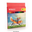 مداد رنگی الیپون ( Elipon ) مدل 24 رنگ ، 0810