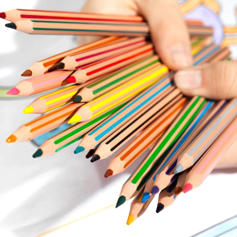 مداد رنگی بیک ( Bic ) مدل ( Tropicolors 2 ) ، 24 رنگ