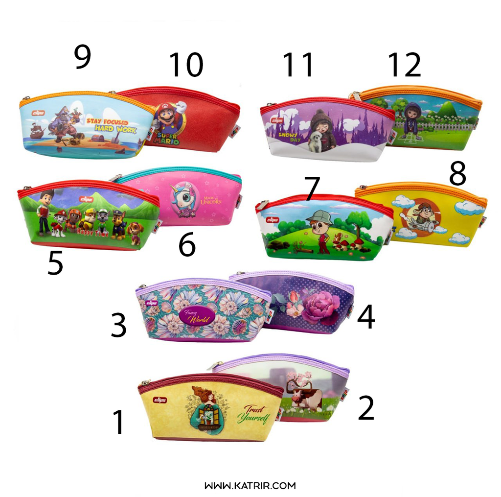 جامدادی کلیپس ( Clips ) مدل هلالی چاپی ، کد 926