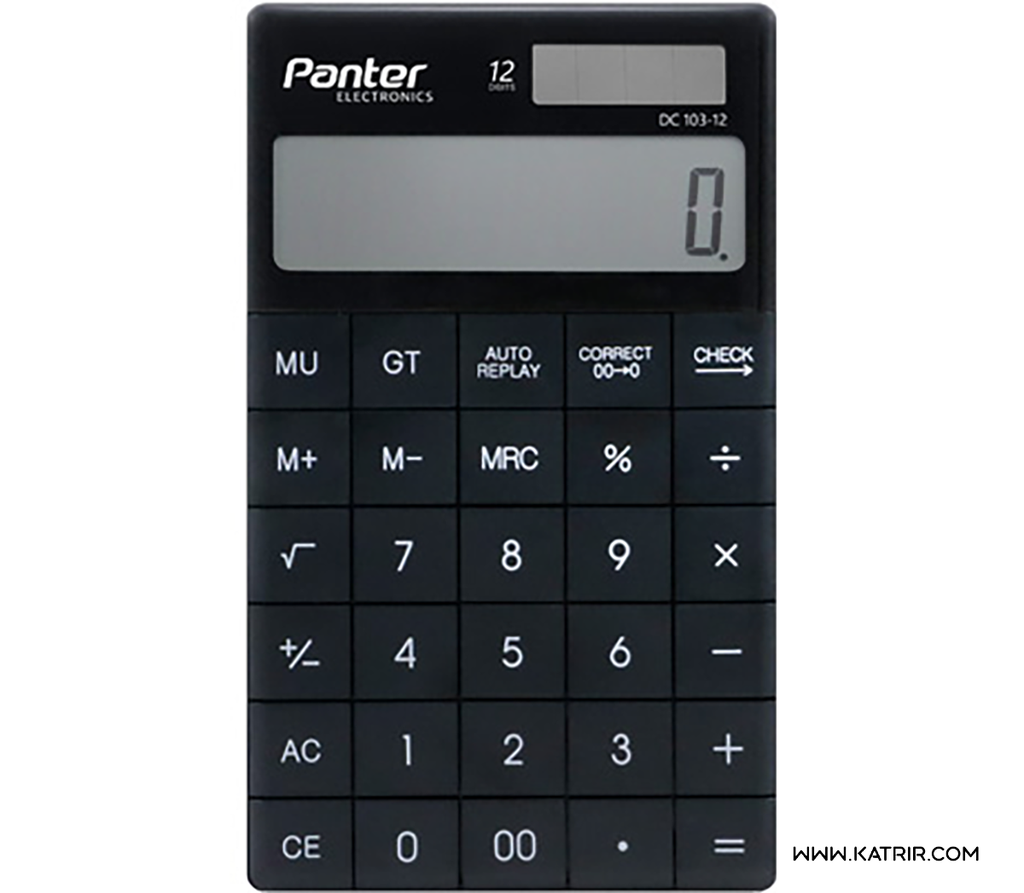 ماشین حساب پنتر ( Panter ) مدل رومیزی ، 12 رقم ، کد 103