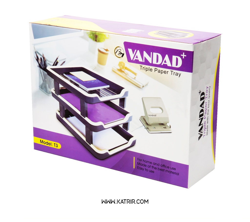 کازیه ونداد ( Vandad ) مدل 2 و 3 طبقه ، پلاستیکی (قهوه ای, 2 طبقه)