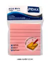 یادداشت چسبدار پیداکس ( Pidax ) مدل خط دار 4 رنگ ، سایز 76*76 میلی متر ، کد 330
