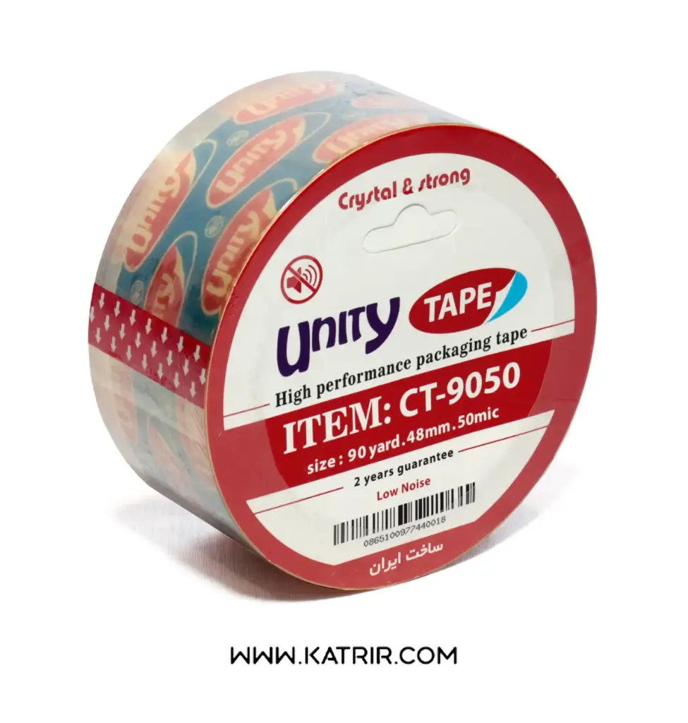 چسب پهن یونیتی (unity) مدل بیصدا 90 یارد ، 50 میکرون 