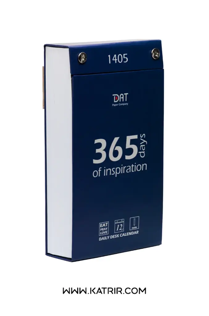 تقویم رومیزی سال 1405دات (DAT) مدل 365 روز پرفراژدار،کد258