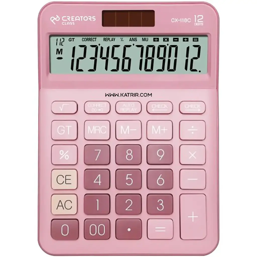 ماشین حساب سی کلاس ( C-class ) مدل رومیزی 12 رقم ، کد Cx118