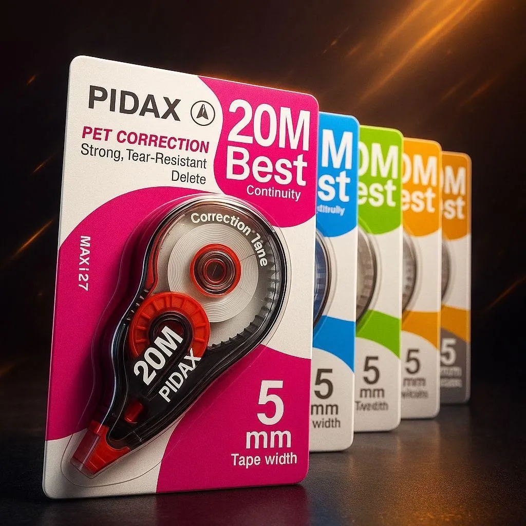 لاک غلطگیر پیداکس ( Pidax ) مدل نواری ، 20 متری ، کد 127 (صورتی)