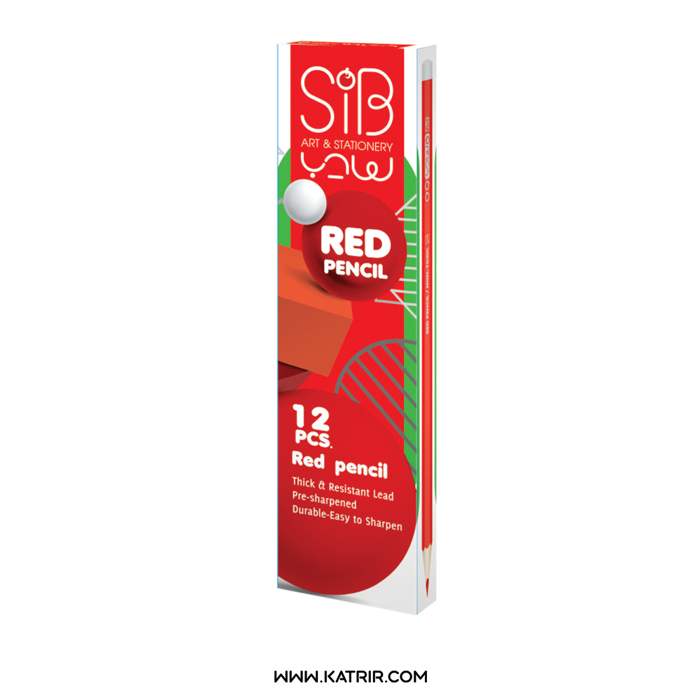 مداد سیب ( SiB ) مدل قرمز ، کد 3411
