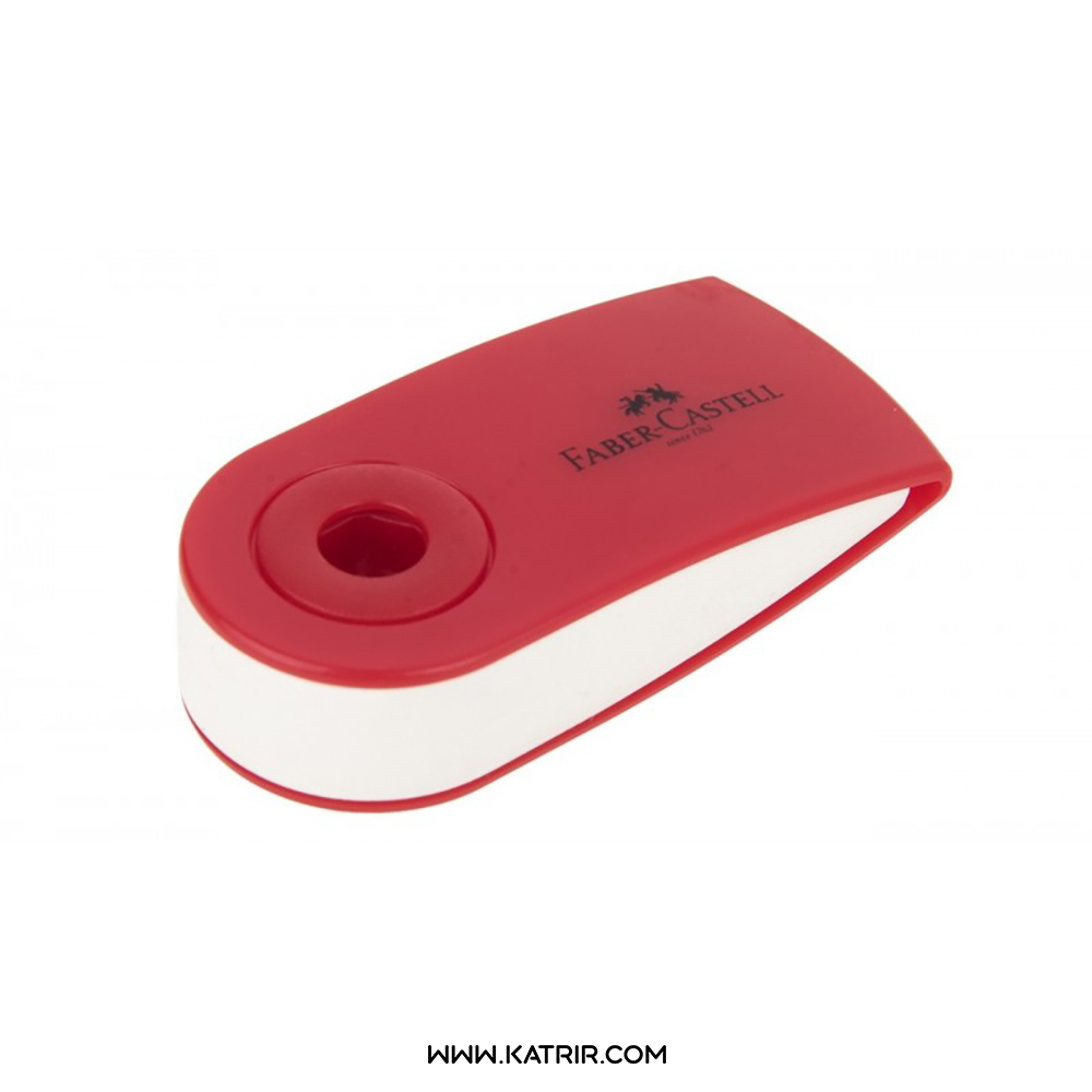 [182411] پاک کن  فابرکاستل ( Faber Castell ) مدل مینی اسلیو ( Sleeve mini ) - کد 182411 (قرمز)