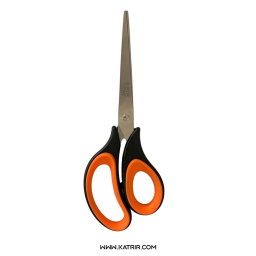 قیچی بیک ( bic ) مدل گریپدار - سایز 21 سانتی متر  (نارنجی)