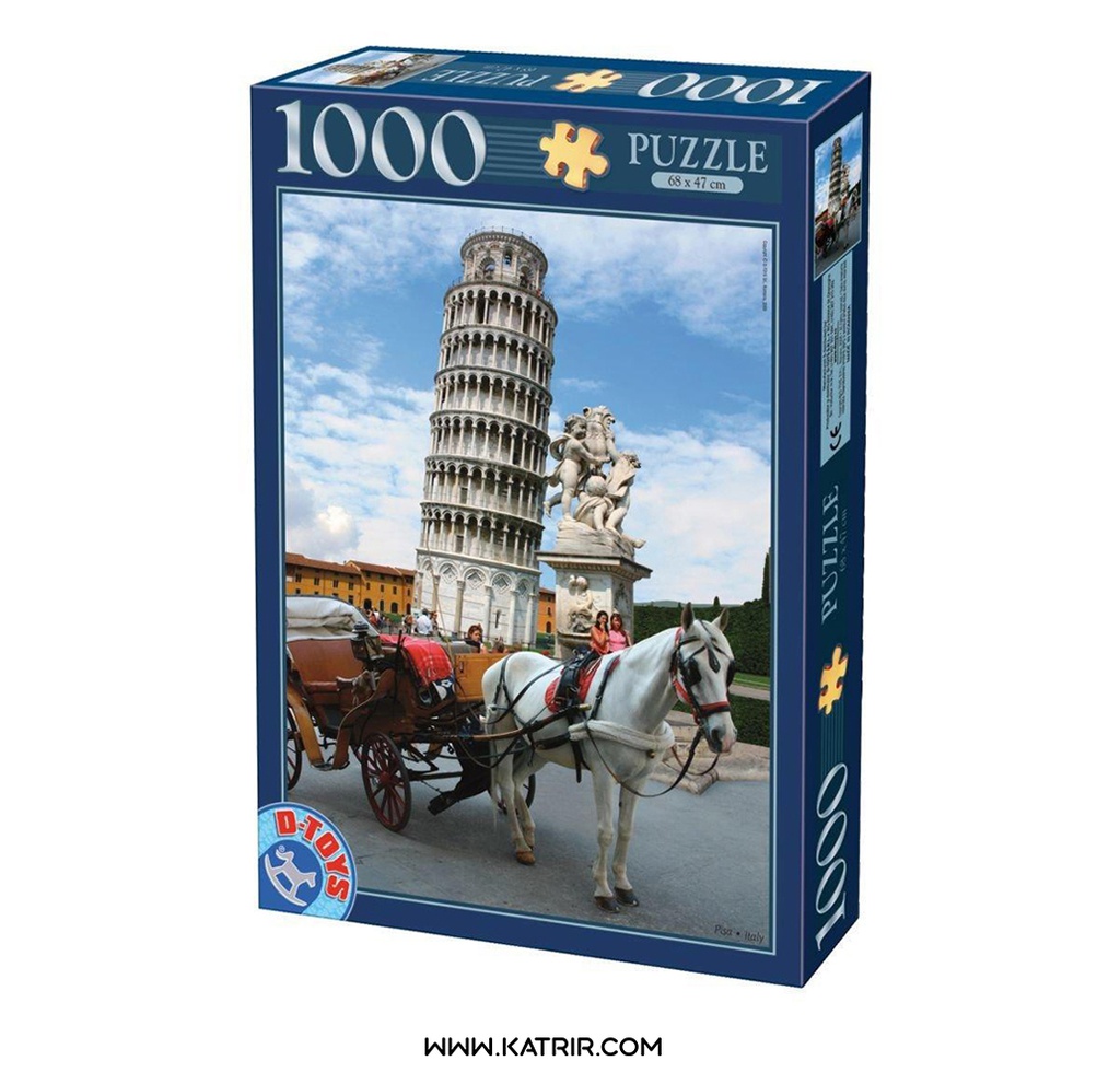 پازل 1000 تکه دی تویز ( D-Toys ) مدل برج پيزا ایتالیا ( Pisa ) - کد 64288FP03