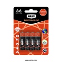 باتری ناس ( NASS ) مدل قلمی سوپر الکلاین ، 4 عددی کارتی