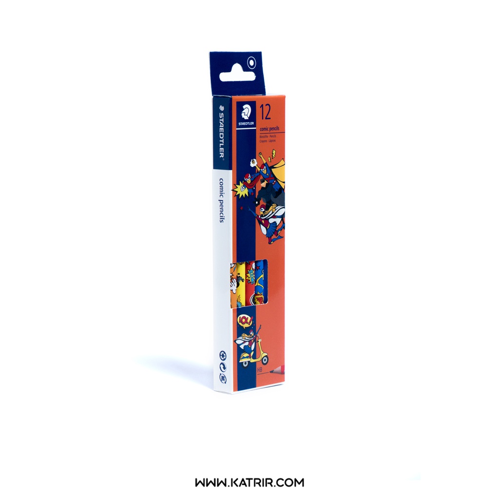 مداد موتیف استدلر ( Staedtler ) مدل کمیک ، بسته 12 عددی ، کد 131HB-CO