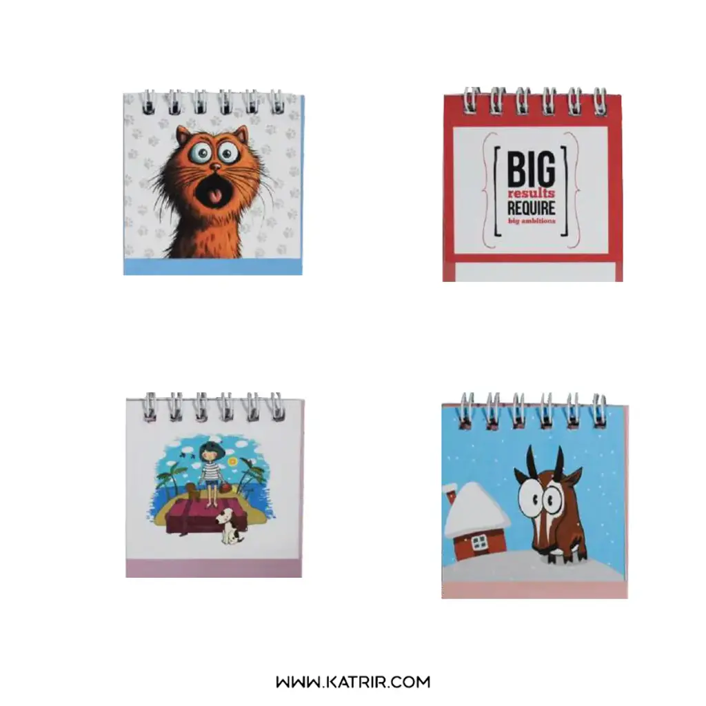 تقویم رومیزی دات ( Dat ) مدل فانتزی 6*6 ، 1405 ، کد 374