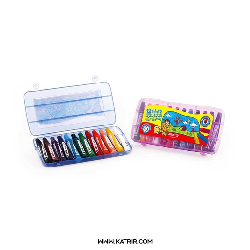 پاستل 12 رنگ آریا ( Arya ) مدل کیفی - کد 2010