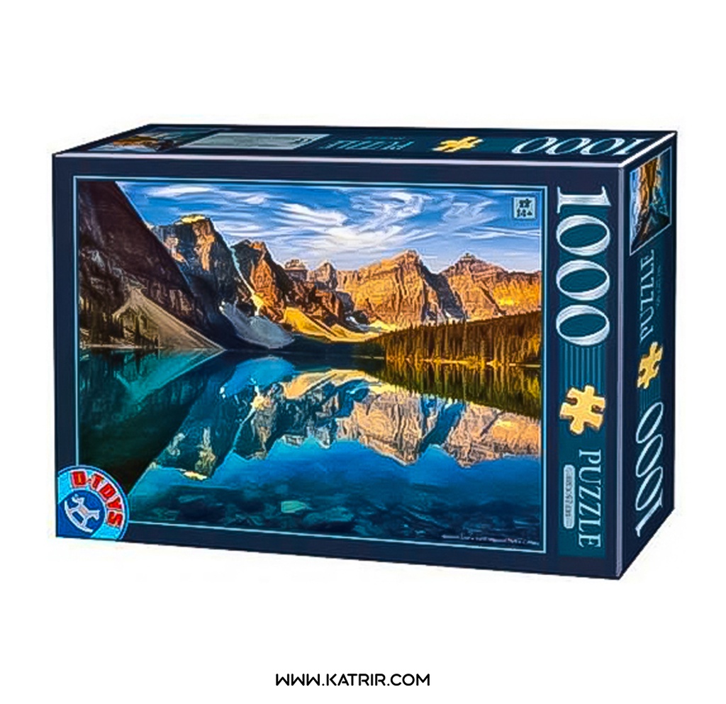 پازل 1000 تکه دی تویز ( D-Toys ) مدل دریاچه موراین ( Moraine Lake ) - کد 75765NA01