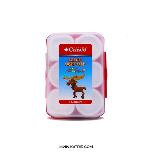 خمیر بازی کنکو ( canco ) مدل سبک ، ظرف غذایی ، بسته 6 رنگ