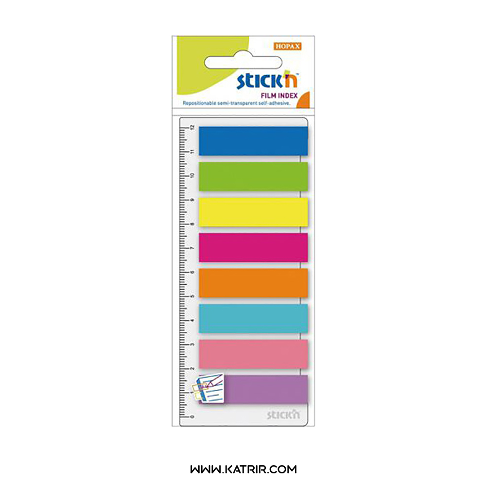 کاغذ چسب دار هوپکس ( Hopax ) مدل فیلم ایندکس ( Film Index ) 8 رنگ - کد 21345 
