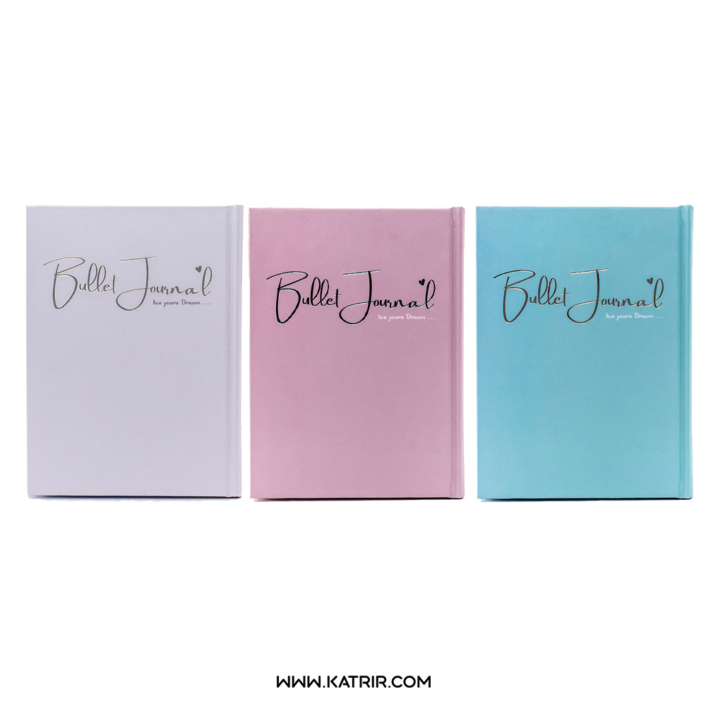 دفتر نقطه ای برگ ( Barg ) مدل bullet journal نقره کوب - سایز A4 کد 242