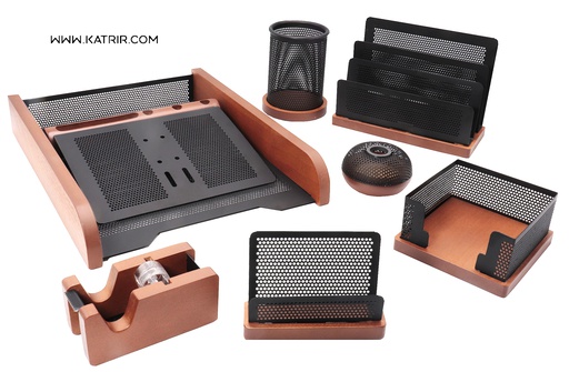 ست رومیزی چوب و فلز ، مدل 8 تکه ، رایکا 