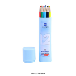 مداد رنگی کریتورز کلاس ( Creators class ) مدل اتودی 12 رنگ ، Everlast ، کد Cp26